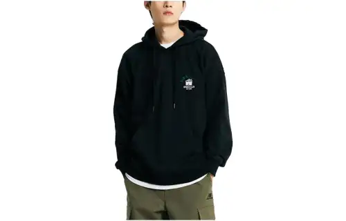 New Balance Sweatshirts Men's Black Hooded Moderate Regular