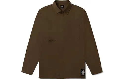 Vans Shirts Men's Brown Lapel Moderate Other