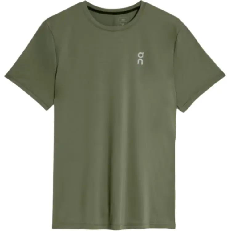 On T-Shirts Men's Green Crew Neck Moderate