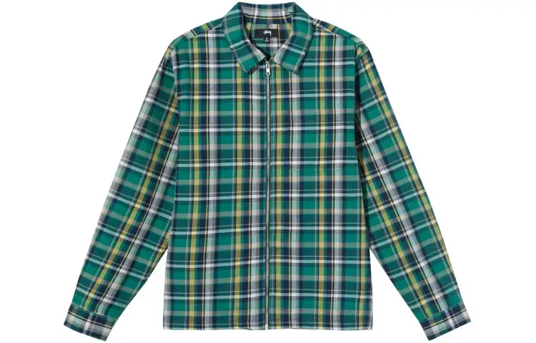 Stussy Classic Zip Up Plaid Shirt