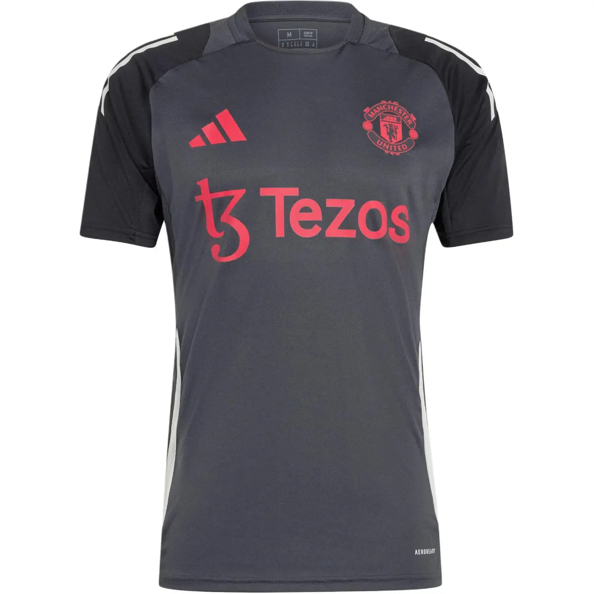 Adidas Tiro 24 Manchester United Sport Performance T Shirt Men's Gray