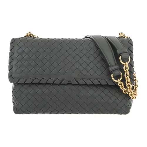 Bottega Veneta Sheepskin Crossbody Bag, Shoulder Bag Women's Gray
