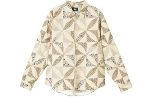 Stussy Quilt Pattern Shirt
