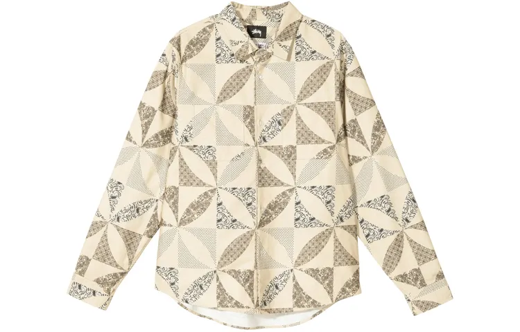 Stussy Quilt Pattern Shirt