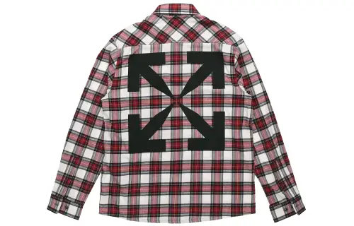 OFF WHITE Allover Check Flannel Arrow Shirt
