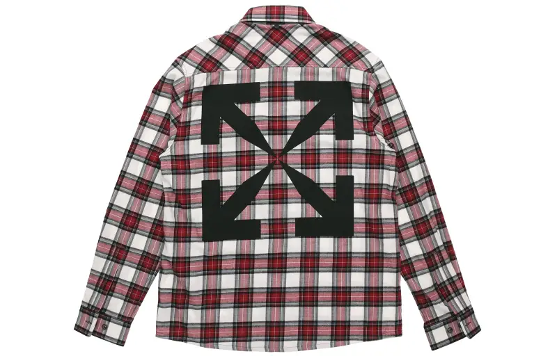 OFF WHITE Allover Check Flannel Arrow Shirt