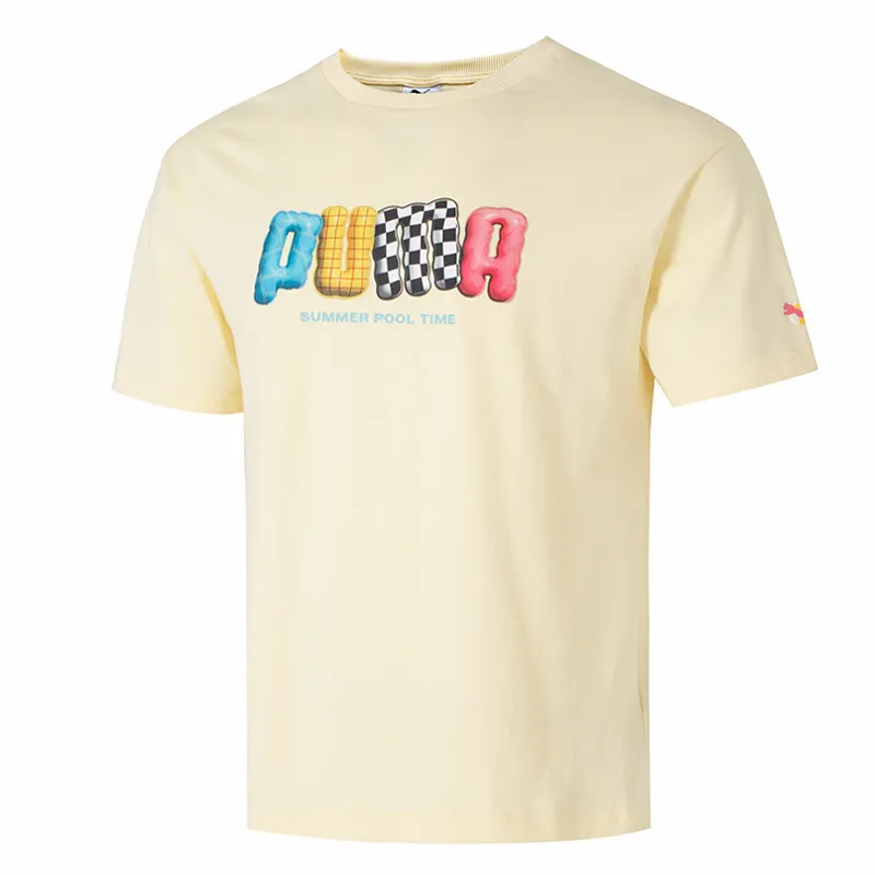 PUMA Sports Life Collection T Shirt Men's Light Yellow