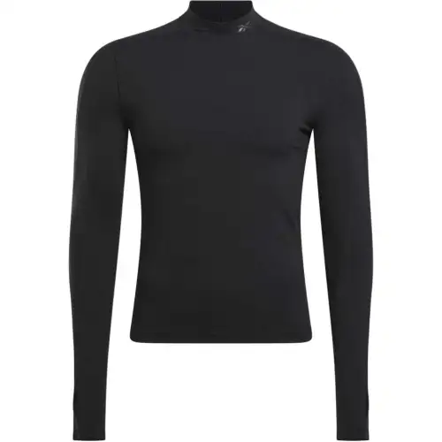 Reebok SPEED BASELAYER LS FEAT. RBK FIRE T Shirt Men's Black
