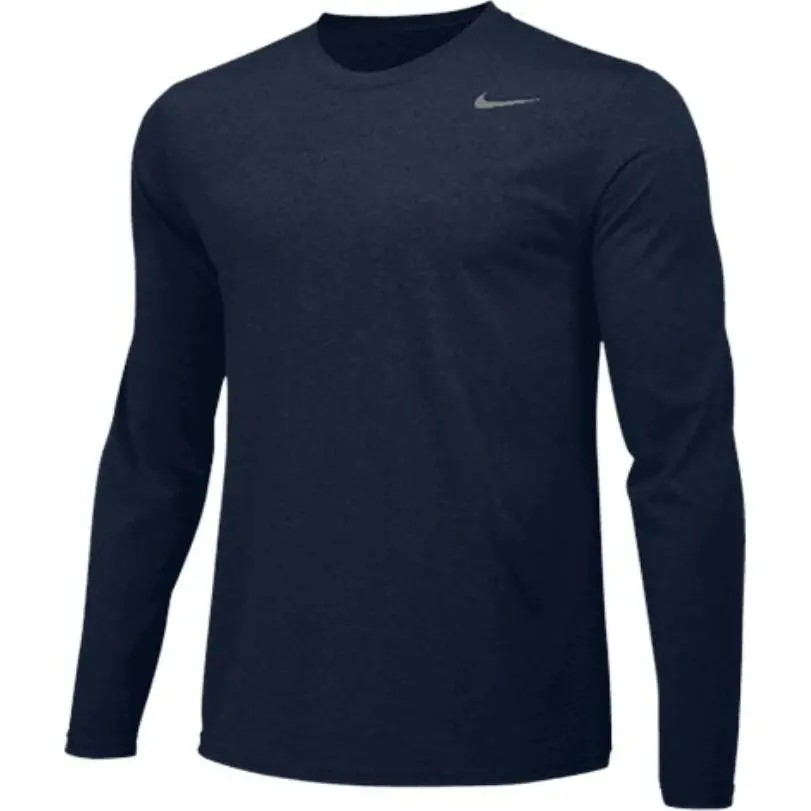 Nike T-Shirts Men's Blue Crew Neck Moderate Straight Fit
