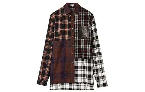 LOEWE Shirts Men's Plaid Moderate Other