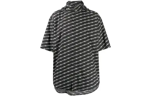 Balenciaga Shirts Men's Black Moderate