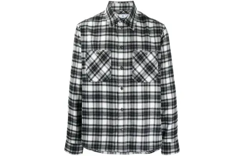 OFF WHITE Allover Check Flannel Arrow Shirt