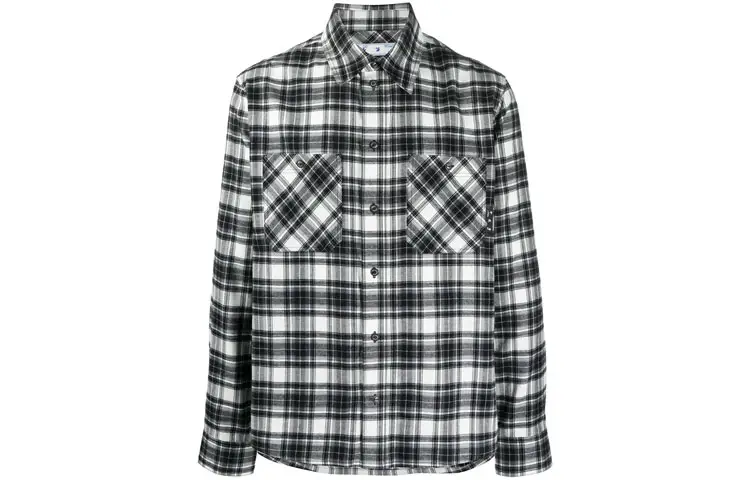 OFF WHITE Allover Check Flannel Arrow Shirt