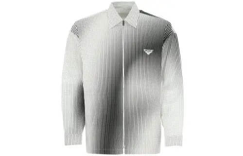 PRADA Shirts Men's White Lapel Moderate Shirt