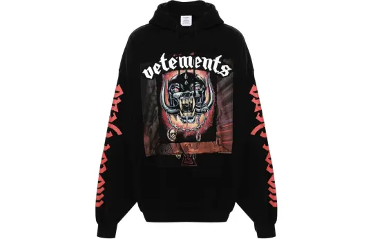 Vetements Motorhead Patched Hoodie