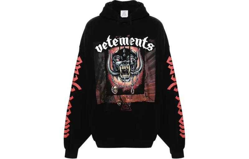 Vetements Motorhead Patched Hoodie