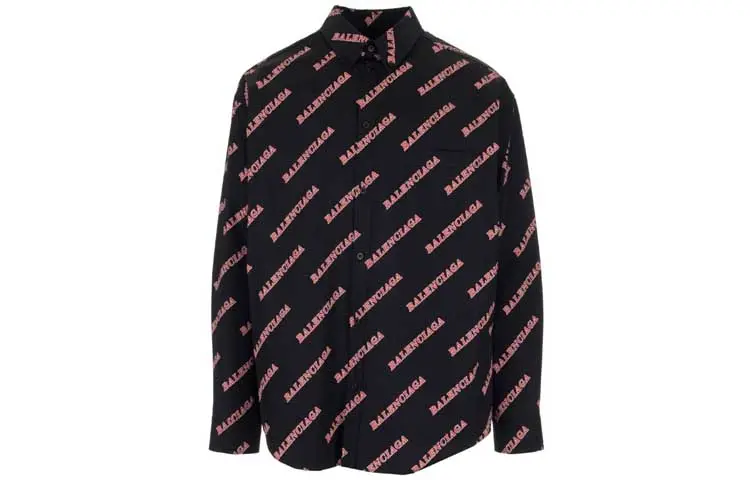 Balenciaga Shirt Regular Fit Men's Black