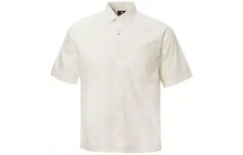 Converse Shirts Unisex White Pointed Collar Moderate Shirt