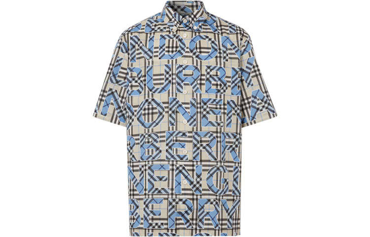 Burberry Check Patterned Short Sleeves Shirt