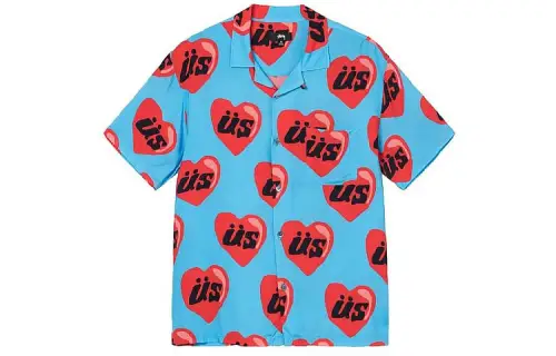 Stussy X Cactus Plant Flea Market Heart Short Sleeve Shirt