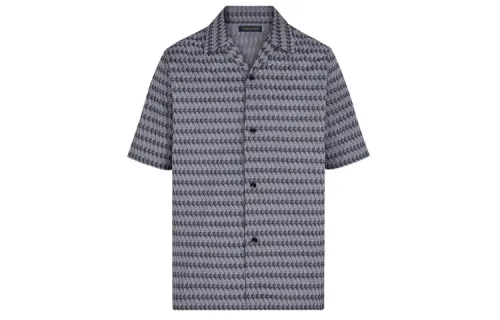 LOUIS VUITTON Shirts Men's Gray V Neck Moderate Other