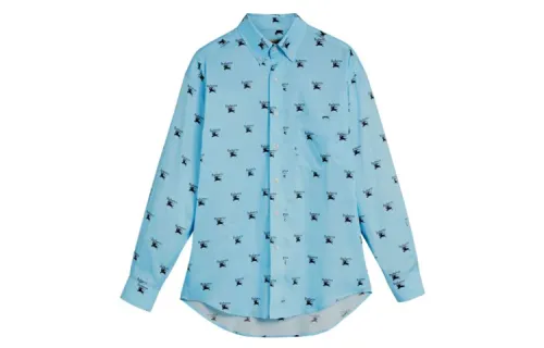 Burberry logo-print cotton shirt