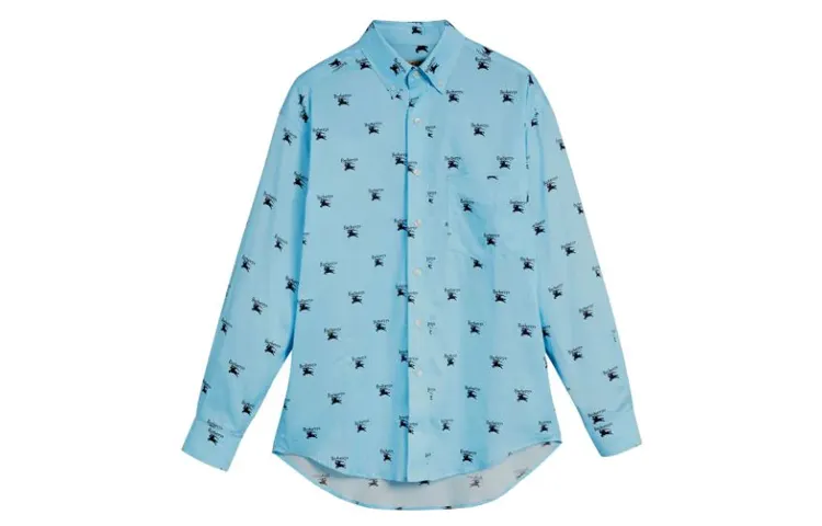 Burberry logo-print cotton shirt
