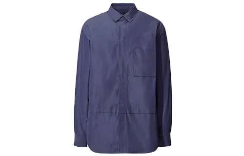 UNIQLO Jil Sander Shirts Men's Blue Moderate