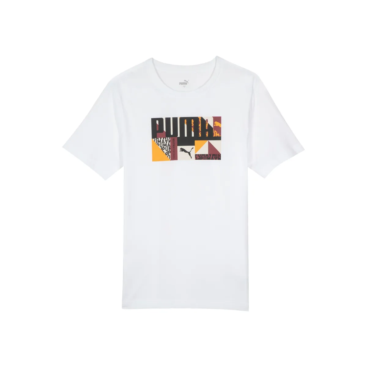 PUMA Basic Graphic T Shirt Men's White