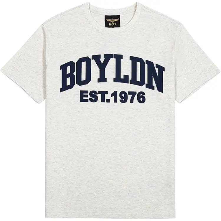 Boy London T Shirts Unisex Gray Crew Neck Moderate Straight Fit