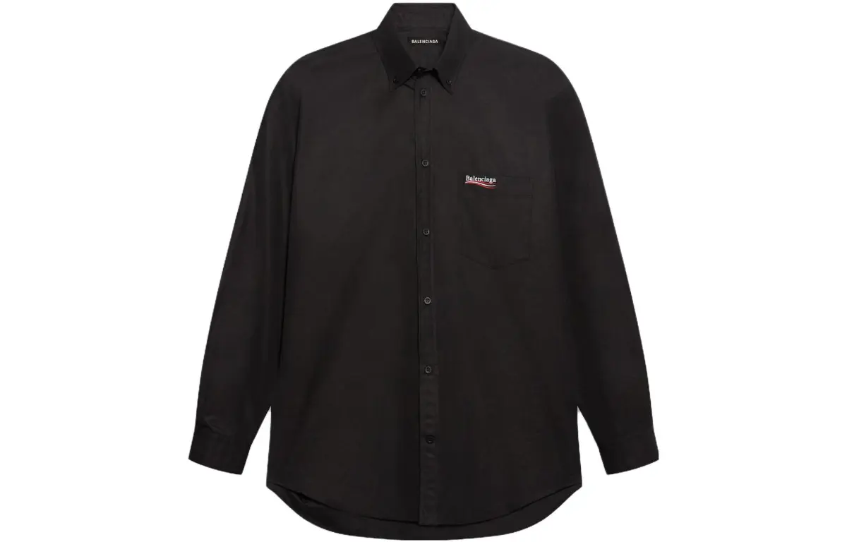 Balenciaga Shirts Men's Black Moderate Other