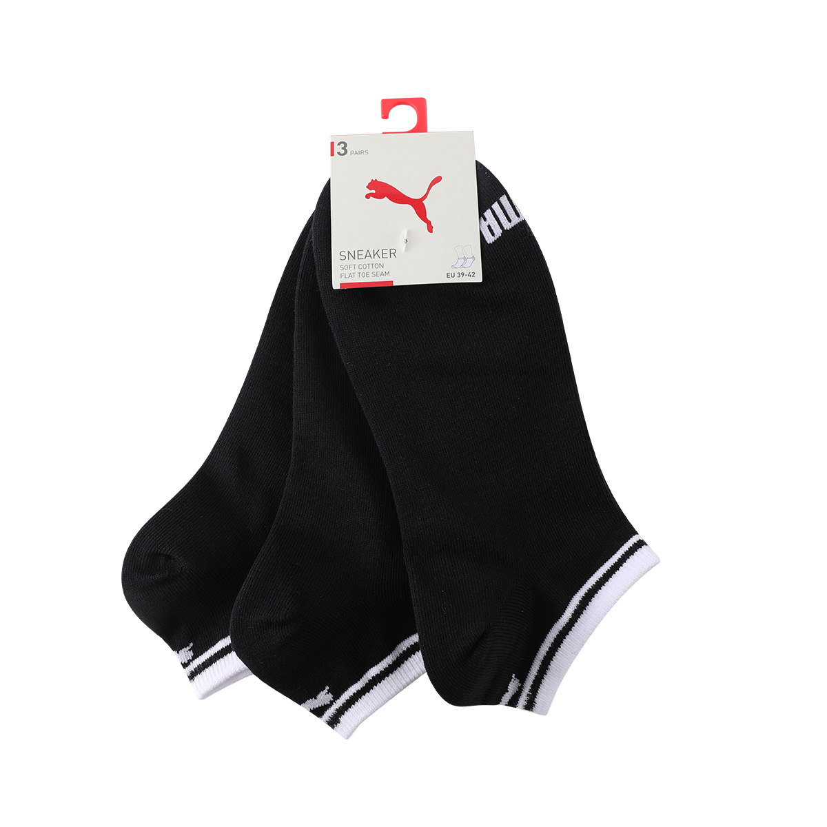 PUMA Ankle Socks Unisex 3 Pack Black