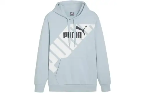PUMA POWER Sweatshirts Men's Blue Hooded Moderate Other