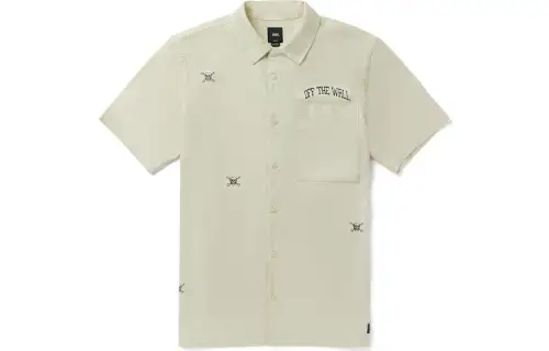 Vans Shirts Men's Ecru Lapel Moderate Workwear