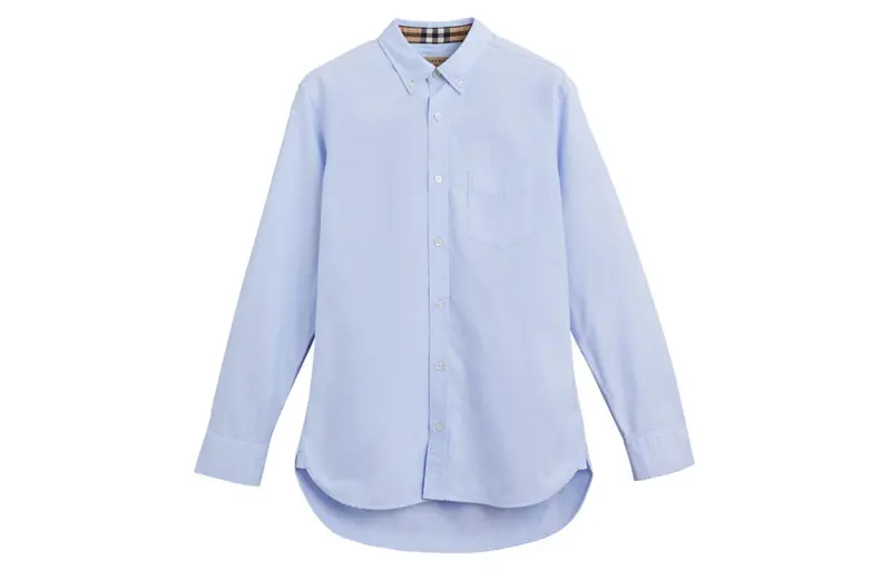 Burberry Shirt Men's Light Blue