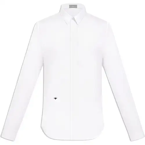 DIOR Quarterly New Products Shirts Men's White Pointed Collar Moderate Other