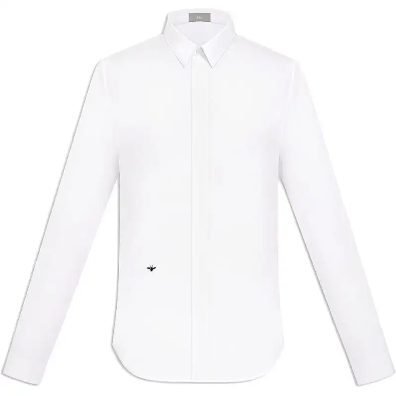DIOR Quarterly New Products Shirts Men's White Pointed Collar Moderate Other