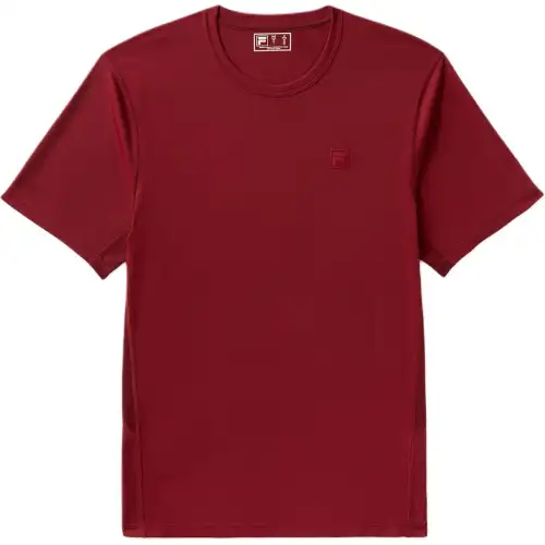 FILA ACE T Shirts Men's Red Crew Neck Moderate