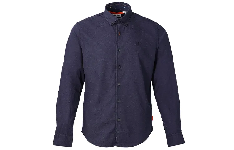 Timberland Shirts Men's Royal Blue Pointed Collar Moderate Other