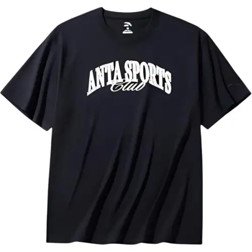 Anta Sports Life Collection T Shirt Unisex Basic Black