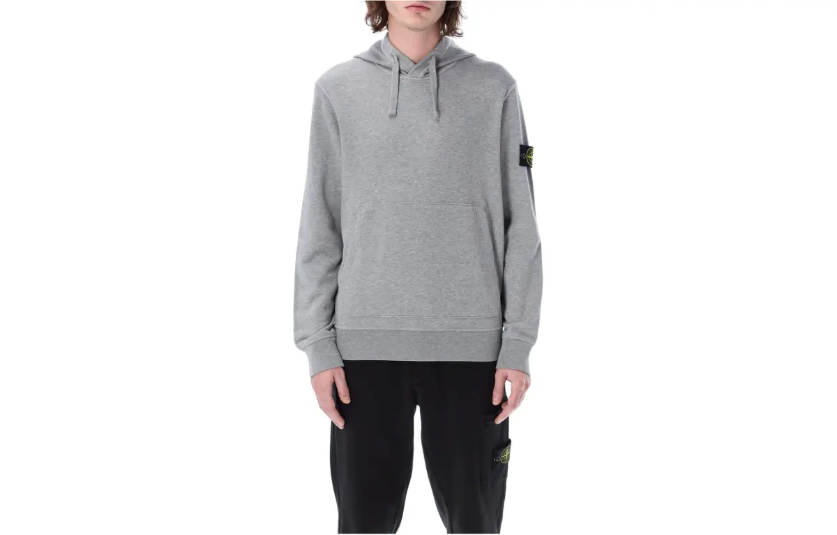 STONE ISLAND Logo Patch Drawstring Hoodie