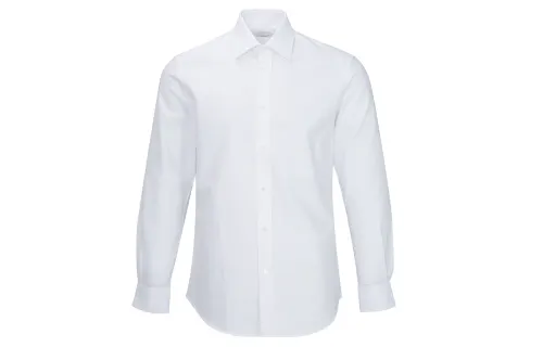Burberry Shirts Men's White Polo Collar Moderate