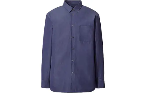 UNIQLO Jil Sander Shirts Men's Blue Pointed Collar Moderate Other