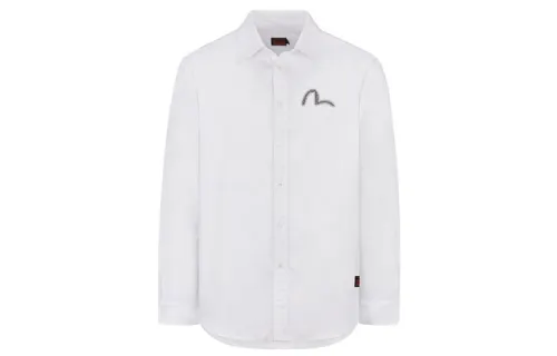 EVISU Shirts Men's Pointed Collar Moderate Shirt