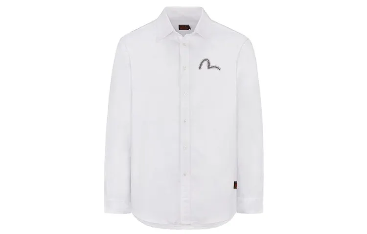 EVISU Shirts Men's Pointed Collar Moderate Shirt
