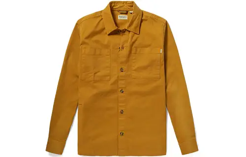 Timberland Shirts Men's Wheat Lapel Moderate Workwear