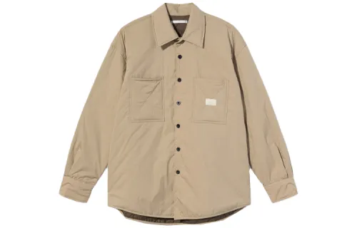 Stussy Shirts Unisex Khaki Lapel Moderate Other