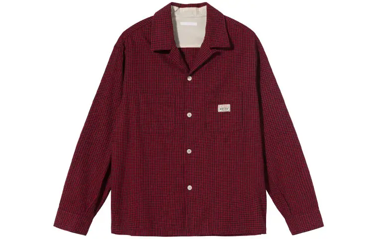 Stussy Shirts Unisex Red Lapel Moderate Shirt