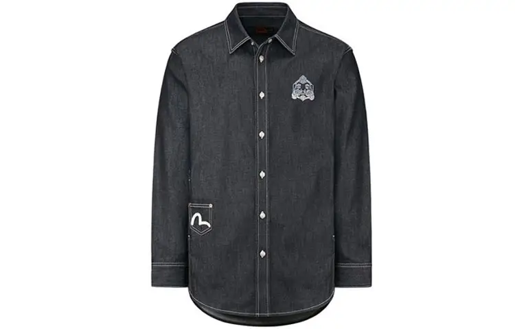 EVISU Shirts Men's Square Collar Moderate Other