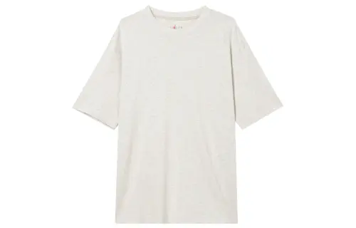 Jordan T Shirts Men's White Crew Neck Moderate Straight Fit